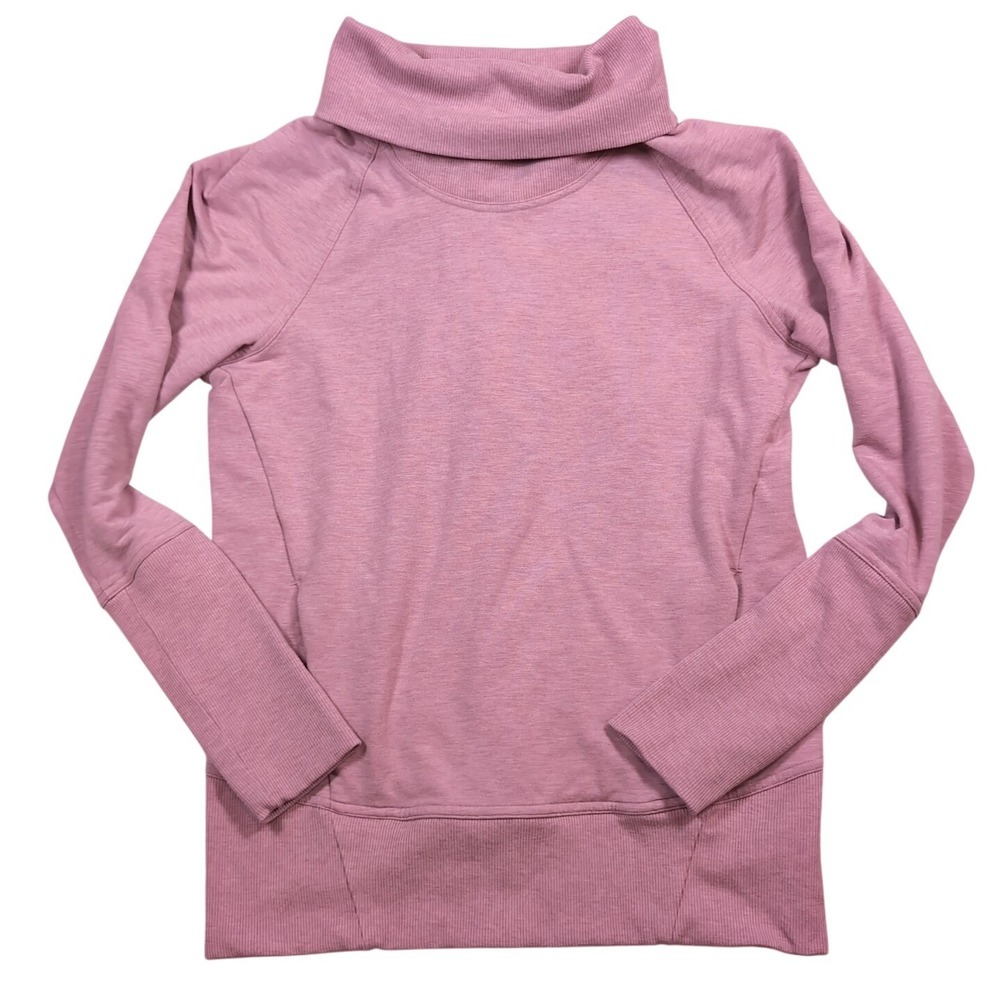 Lululemon High Lines Pullover Turtleneck Womens 4 Pink Sweatshirt Sweater
